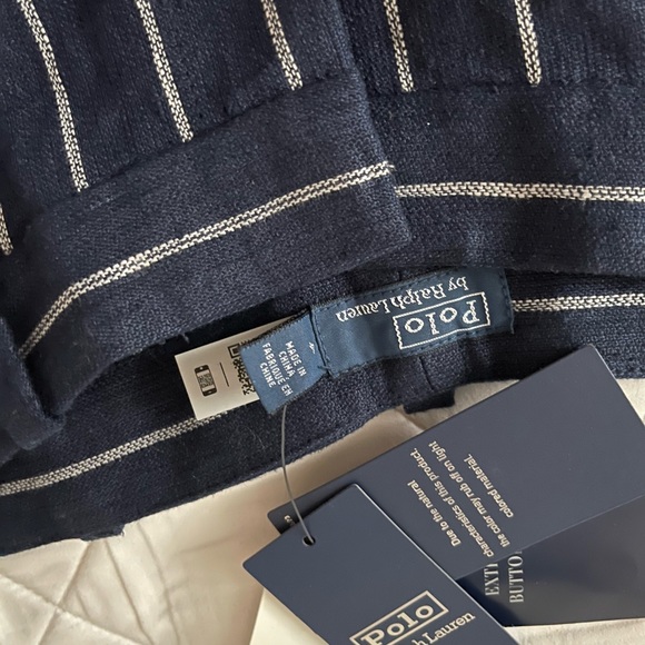 Polo by Ralph Lauren Striped Linen Wide - Leg Pant Sz. 4 - Picture 6 of 8